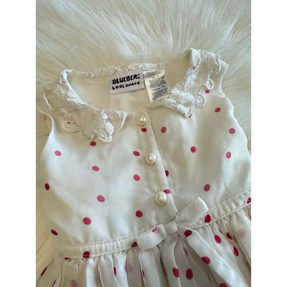 blueberi boulevard polka dot dress‎ size 2t